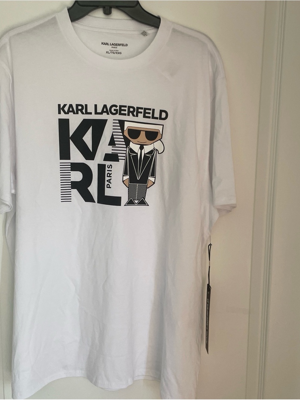 NWT Karl Lagerfeld Tee Shirt Men’s White Size XL